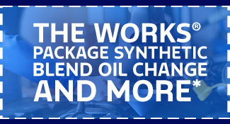 The Works Package Synthetic Blend Oil Change and More