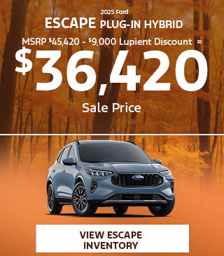 2025 Ford Escape Plug-In Hybrid offer