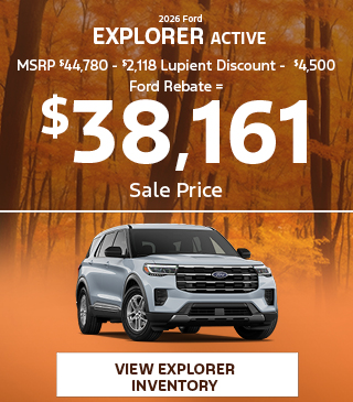 2026 Ford Explorer Active offer
