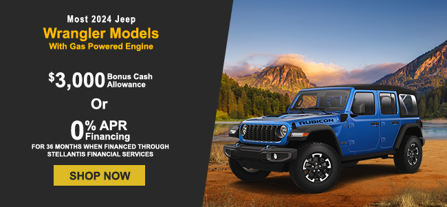 special offer on Jeep Wrangler models