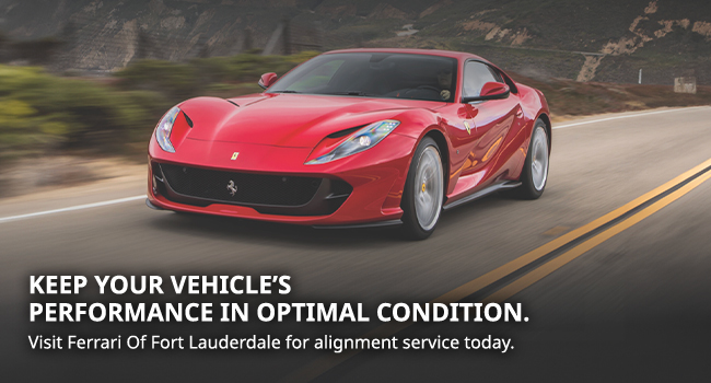 Keep your vehicles performance in optimal condition - Visit Ferrari of Fort Lauderdale for alignment service today