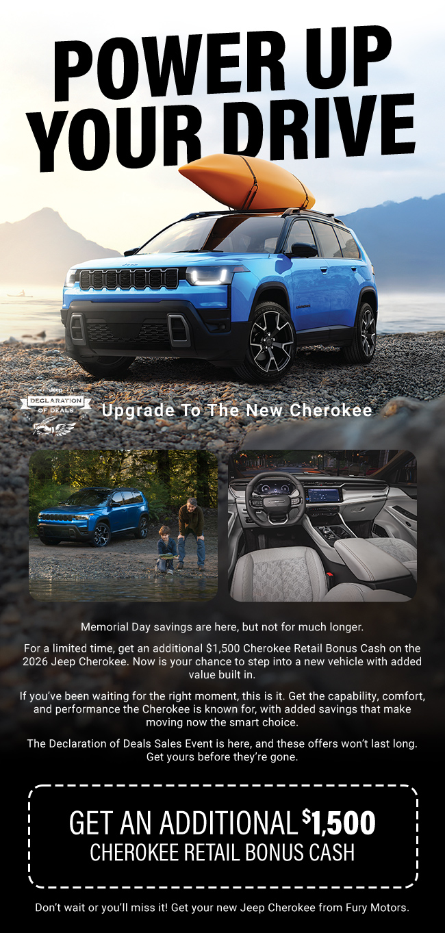 Power up your drive - Upgrade to the new Cherokee