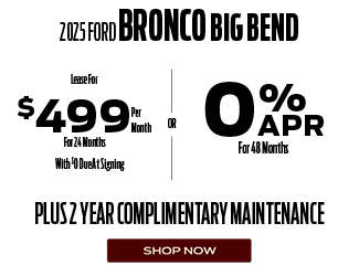 Ford Bronco Sport offer