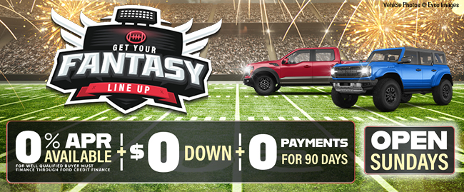 Get your fantasy lineup with 0% APR, $0 down and  no payments for 90 days !!!
