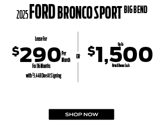 2025 Ford Bronco Sport Big Bend offer