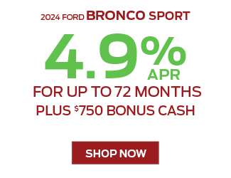 special offers on Ford Bronco Sport Big Bend