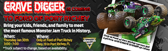 Grave digger is coming to Ford of Port Richey