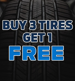 Buy 3 tires get 1 free