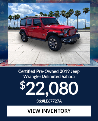 Certified Pre-Owned 2019 Jeep Wrangler Unlimited Sahara offer
