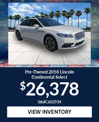 Pre-Owned 2018 Lincoln Continental Select Offer