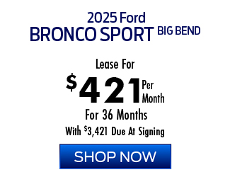Bronco Sport offer