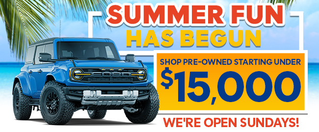 Summer fun has begun at Ford Port Richey - open Sundays