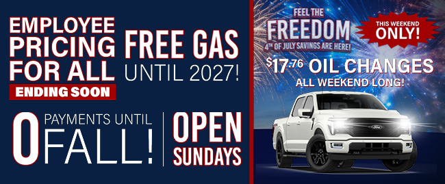 Special pricing on everything this weekend at Ford Port Richey