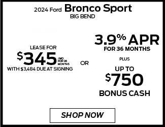 2024 Ford Bronco Sport offer