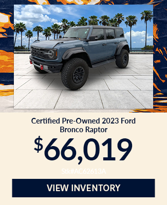 Certified Pre-Owned Ford Bronco Raptor