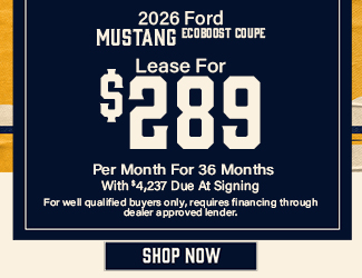 2026 Ford Mustang EcoBoost Coupe offer