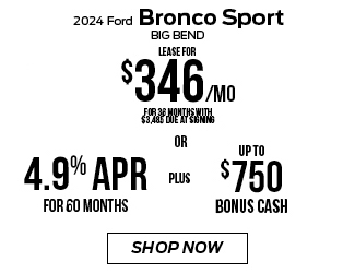 2024 Ford Bronco Sport offer