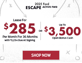 2025 Ford Escape offer