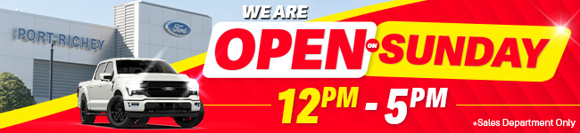 sales department is open Sundays from 12pm - 5pm
