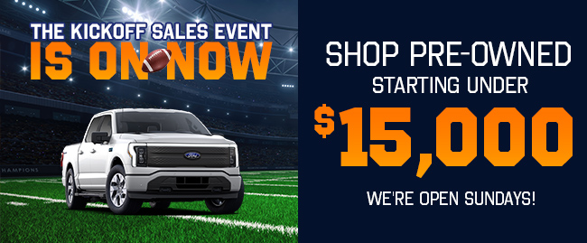 The Kickoff Slaes Event in on now!