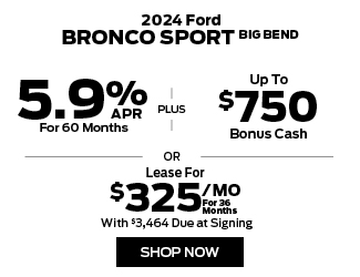 2024 Ford Bronco SPort Big Bend offer