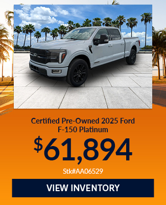 Certified Pre-Owned Ford F-150 truck