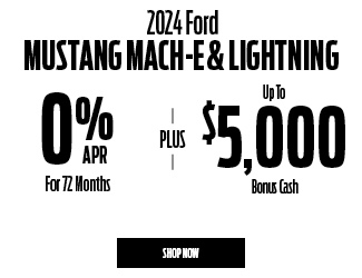 2024 Ford Mustang Mach-E and Lightning