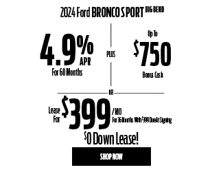 2024 Ford Bronco Sport Big Bend offer