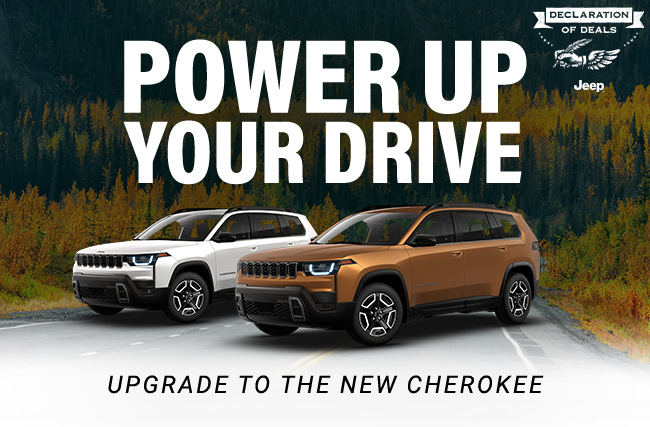 Power up your drive - upgrade to the new Cherokee