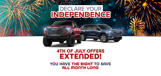 Declare your independence 4th of July offers extended. You have the right to save all month long