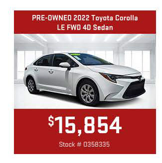 Pre-Owned Toyota Corolla