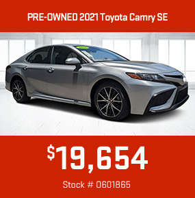 PRE-OWNED 2021 Toyota Camry SE