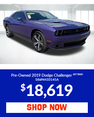 Pre-Owned 2019 Dodge Challenger SXT Rear Wheel Drive Coupe