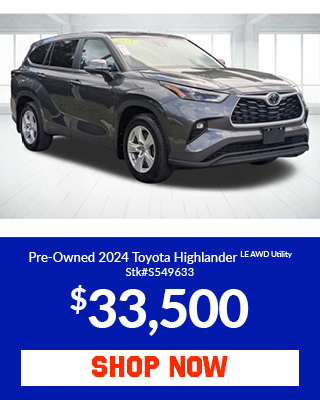 Pre-Owned 2024 Toyota Highlander LE All Wheel Drive Utility