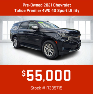 PRE-OWNED 2021 chevrolet tahoe premier 4wd