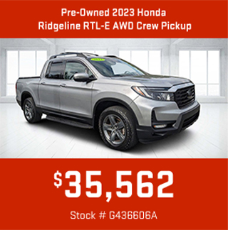 Pre-Owned 2023 Honda Ridgeline RTL-E AWD Crew Pickup