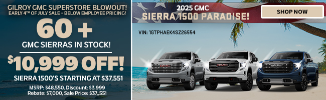 2025 GMC Sierra 1500 paradise offer