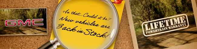 new vehicles are back in stock