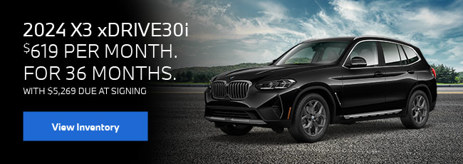 2024 BMW X3 xDRIVE30i offer