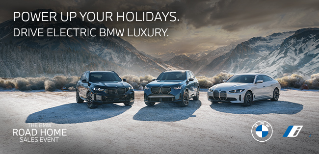 Power up your holidays. Drive electric BMW Luxury.