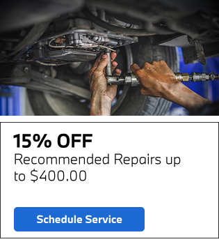 15 precent off recommended repairs