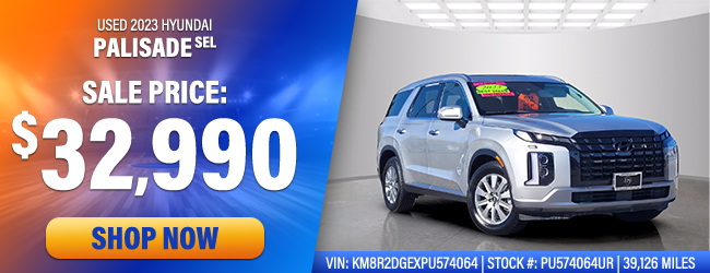 preowned Hyundai Palisade offer
