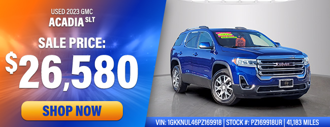 preowned GMC Acadia offer
