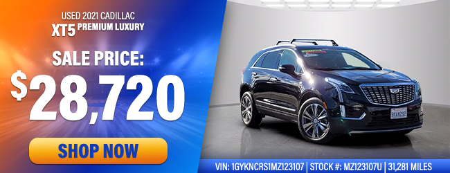 preowned Cadillac XT5 offer