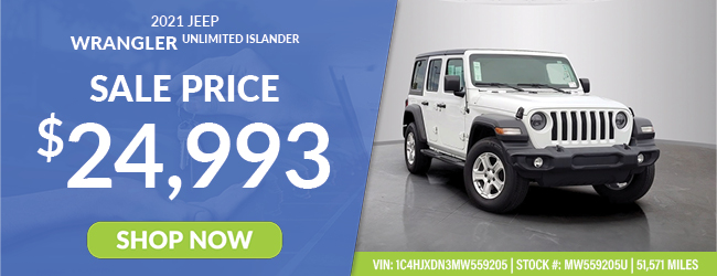 preowned Wrangler offer