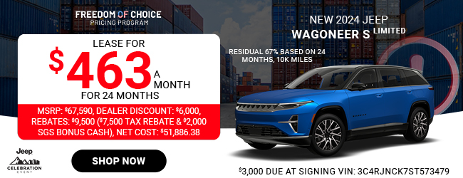 special offer on Jeep models