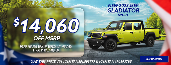 2023 Jeep Gladiator Sport offer