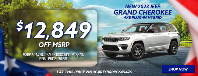 2023 Jeep Grand Cherokee 4xe Plug-In Hybrid offer