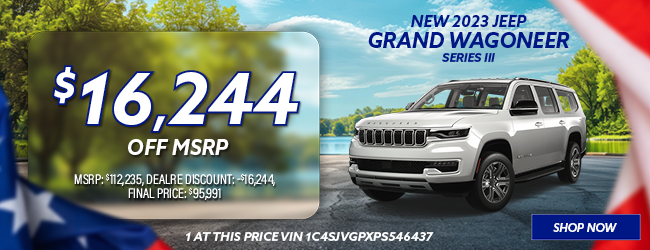 2023 Jeep Grand Wagoneer Series III offer