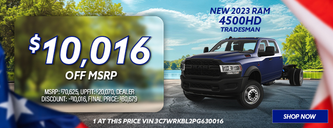 2023 Ram 4500HD Tradesman offer